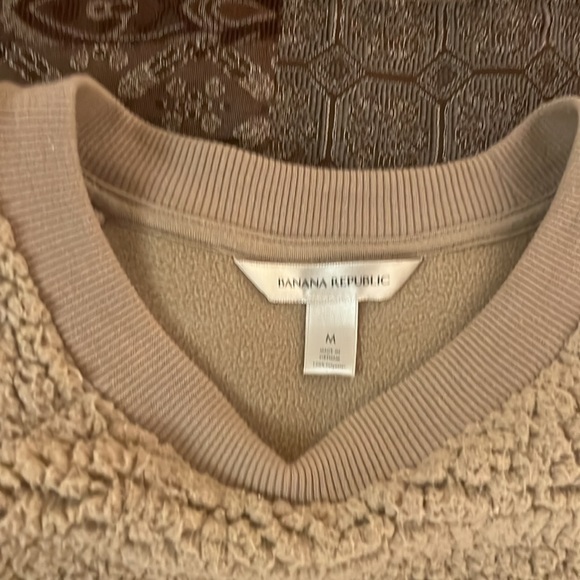 Banana Republic sherpa sweater sz Medium - Picture 5 of 9